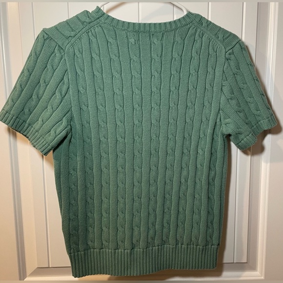 Ralph Lauren Green Short Sleeve Sweater - Picture 2 of 5